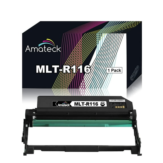 Amateck Compatible Imaging Drum Unit Replacement for Samsung MLT-R116 1 Pack for SL-M2625D, SL-M2675F, SL-M2825DW, SL-M2835DW, SL-M2875FD, SL-M2875FW, SL-M2885FW