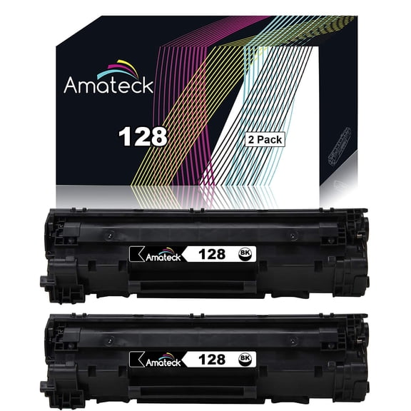Amateck Compatible Toner Cartridge Replacement for 128 2 Pack for ImageClass D530, D550, MF4412, 4420n, 4450, 4550, 4550d, 4570dn, 4570dw, 4580dn, 4770n, 4880dw, 4890dw, FaxPhone L100, L190