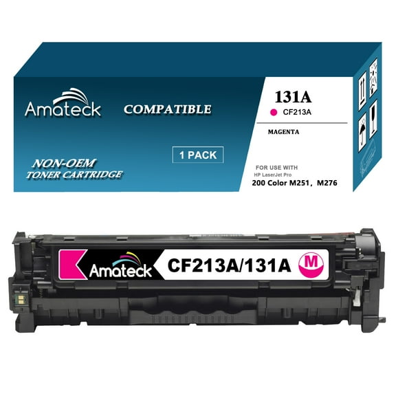 Amateck Compatible Toner Cartridge Replacement for CF213A (HP 131A) Magenta 1 Pack for LaserJet Pro 200 Color M251n, LaserJet Pro 200 Color M276n, LaserJet Pro 200 M251nw, LaserJet Pro 200 M276nw