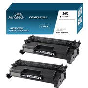 Amateck Compatible Toner Cartridge Replacement for CF226X HP 26X Black 2 Pack for LaserJet Pro M402n, M402d, M402dn, M402dw, LaserJet Pro MFP M426dw, MFP M426fdn, MFP M426fdw