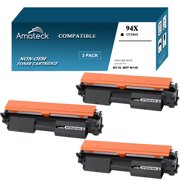Amateck Compatible Toner Cartridge Replacement for CF294X HP 94X Black 3 Pack for LaserJet Pro M118dw, LaserJet Pro MFP M148dw, LaserJet Pro MFP M148fdw