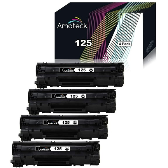 Amateck Compatible Toner Cartridge Replacement for 125 4 Pack for ImageClass LBP6000, MF3010, LBP6030w