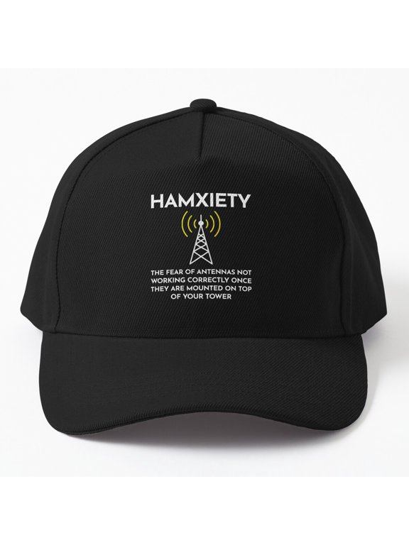Amateur Ham Radio Operator Baseball Cap, Radio Hobby Saying Design, Classic Everyday Hat