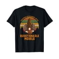 thumbnail image 1 of Amateur Mycologist With Questionable Morels Cotton T-Shirt Black, 1 of 5