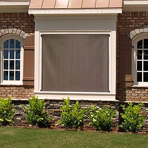Amatria Outdoor Patio Sun Shade Roll Up Solar Shades for Outside