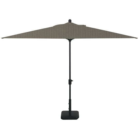 Amauri Outdoor Living - Laguna Cove 10' x 6.5' Rect Auto TiltMarket Umbrella, Black Sapphire Frame, Sunbrella Graphite Shade