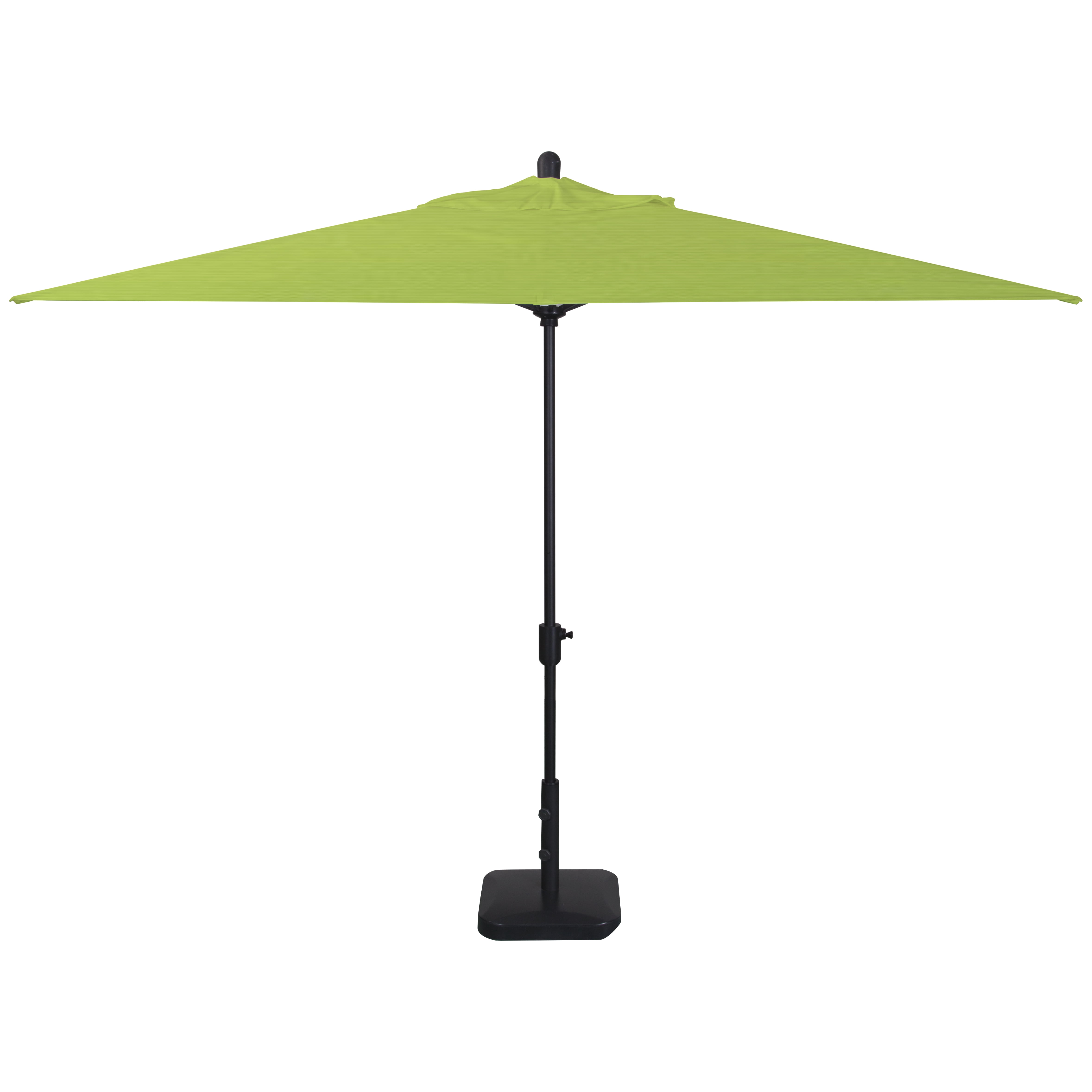 Amauri Outdoor Living - Laguna Cove 10' x 6.5' Rect Auto TiltMarket Umbrella, Black Sapphire Frame, Sunbrella Macaw Shade