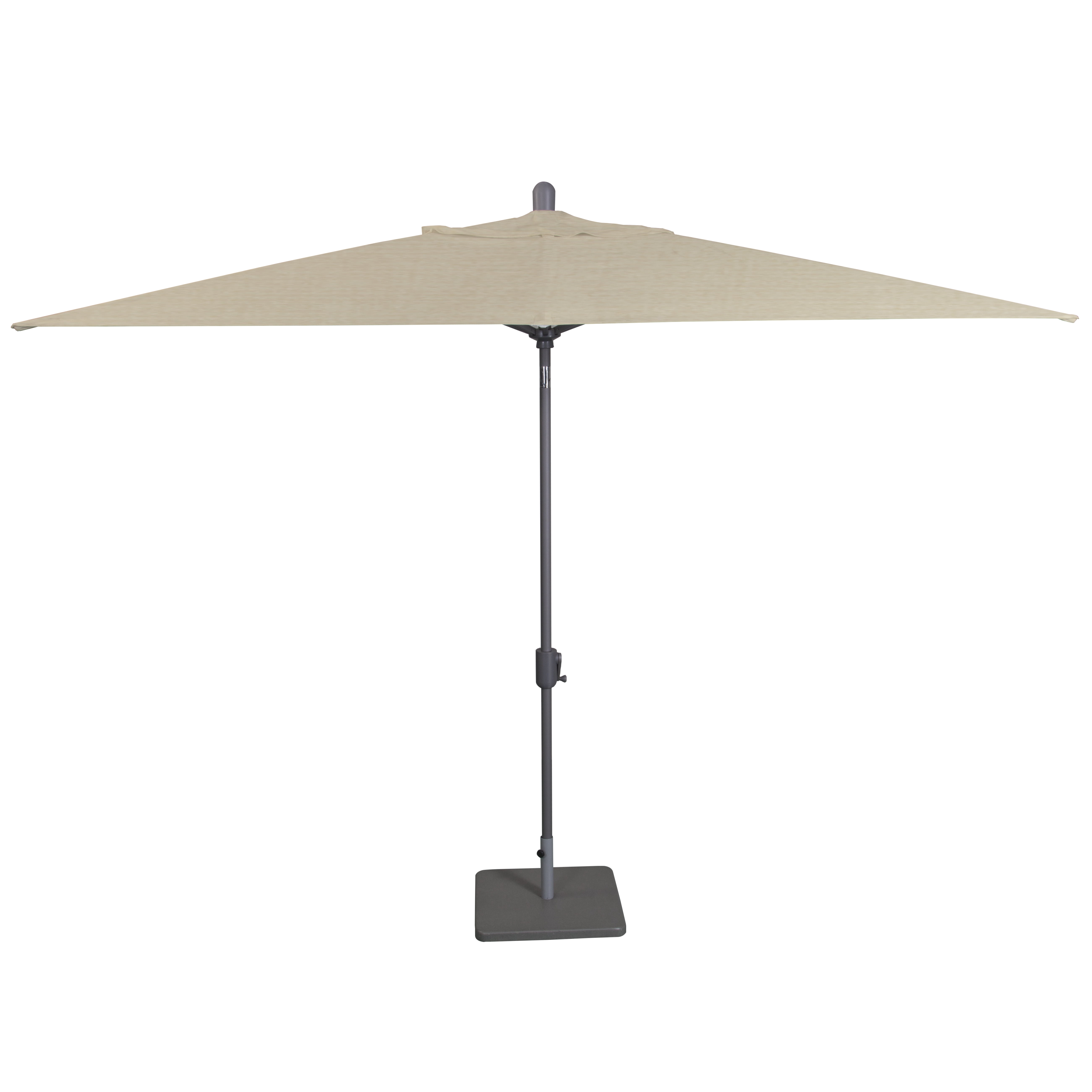 Amauri Outdoor Living - Laguna Cove 10' x 6.5' Rect Auto TiltMarket Umbrella, Starring Grey Frame, Sunbrella Antique Beige Shade