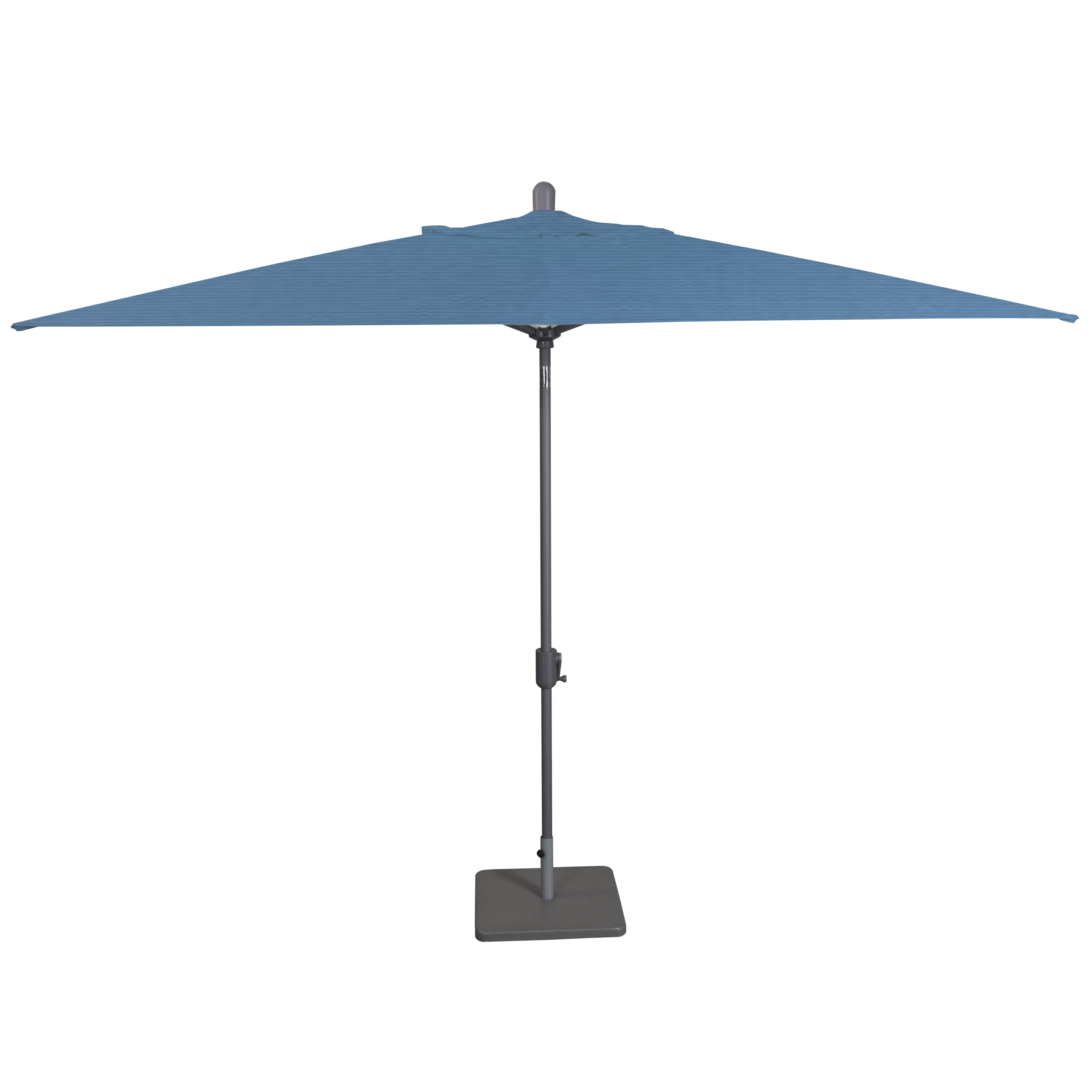 Amauri Outdoor Living - Laguna Cove 10' x 6.5' Rect Auto TiltMarket Umbrella, Starring Grey Frame, Sunbrella Sapphire Shade