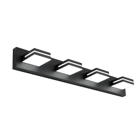Amax Lighting 3CCT-VL4BLK Vanity Rotatable Square LED Light