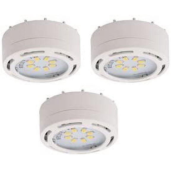 Amax Lighting - 3Led Puck Light 120V. - White Led Board With 24 1/2 Watt Led Panels - Total Bulb Wattage: 12Watt$$Tools & Hardware Other