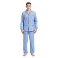 thumbnail image 1 of Amaxer Men's 100% Cotton Flannel Pajama Set - Long Sleeve Button-Up Top & Elastic Waist Pants, Cozy Winter Warm Sleepwear, Plaid PJ Outfit Gift, 1 of 6