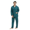 thumbnail image 1 of Amaxer Men's 100% Cotton Flannel Pajama Set - Long Sleeve Button-Up Top & Elastic Waist Pants, Cozy Winter Warm Sleepwear, Plaid PJ Outfit Gift, 1 of 6