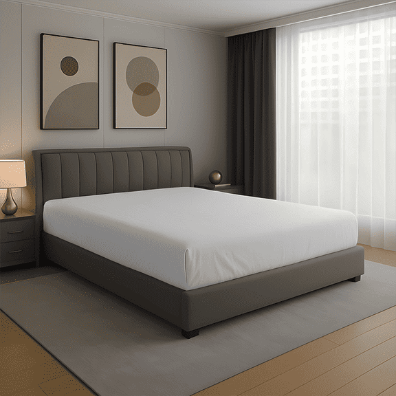 Amay 100% Organic Cotton Twin Fitted Sheet (39"x75") – 500 Thread Count, Luxury Hotel Quality, Ultra Soft, Cooling & Breathable, Deep Pocket Bed Sheet – White, 1 Piece