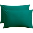 thumbnail image 1 of Amay 2 Pack 100% Organic Cotton 800 TC Pillowcases King Size 20x40 Teal Solid, 1 of 6