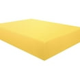 thumbnail image 1 of Amay 800 TC 100% Organic Cotton Emperor Size 1Pc Fitted Sheet ( 84X84 ) Fits Mattress Upto 8-10 inches, Yellow Solid, 1 of 6