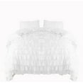 thumbnail image 1 of Amay 800 Thread Count 1 Piece Premium Waterfall Ruffle Duvet Cover 100% Organic Cotton Twin ( 68X86 ) White Solid, 1 of 5