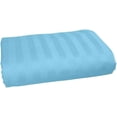 thumbnail image 1 of Amay 800 Thread Count 100% Organic Cotton Full Size 1PC Flat Sheet (81x96 ) Light Blue Striped, 1 of 5