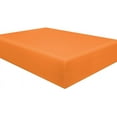 thumbnail image 1 of Amay 800 Thread Count 100% Organic Cotton King Size Fitted Sheet ( 76X80 ) Fits Mattress Upto 24- 26 inches Deep Pocket, Orange Solid, 1 of 6