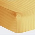 thumbnail image 1 of Amay 800 Thread Count 100% Organic Cotton RV King Size Fitted Sheet ( 72X75 )Fits Mattress Upto 32 inches Gold Stripe, 1 of 6