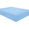 thumbnail image 1 of Amay 800TC Organic Cotton Emperor Size Fitted Sheet ( 84X84 ) Fits Mattress Upto 12-15 inches, Light Blue Solid, 1 of 6