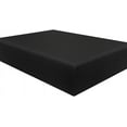thumbnail image 1 of Amay 800 Thread Count 100% Organic Cotton Full Size Fitted Sheet ( 54X75 ) Fits Mattress Upto 24- 26 inches Deep Pocket, Black Solid, 1 of 6