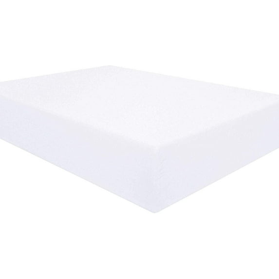 Amay 800TC Organic Cotton King Size Fitted Sheet ( 76X80 ) Fits Mattress Upto 18 inches, White Solid