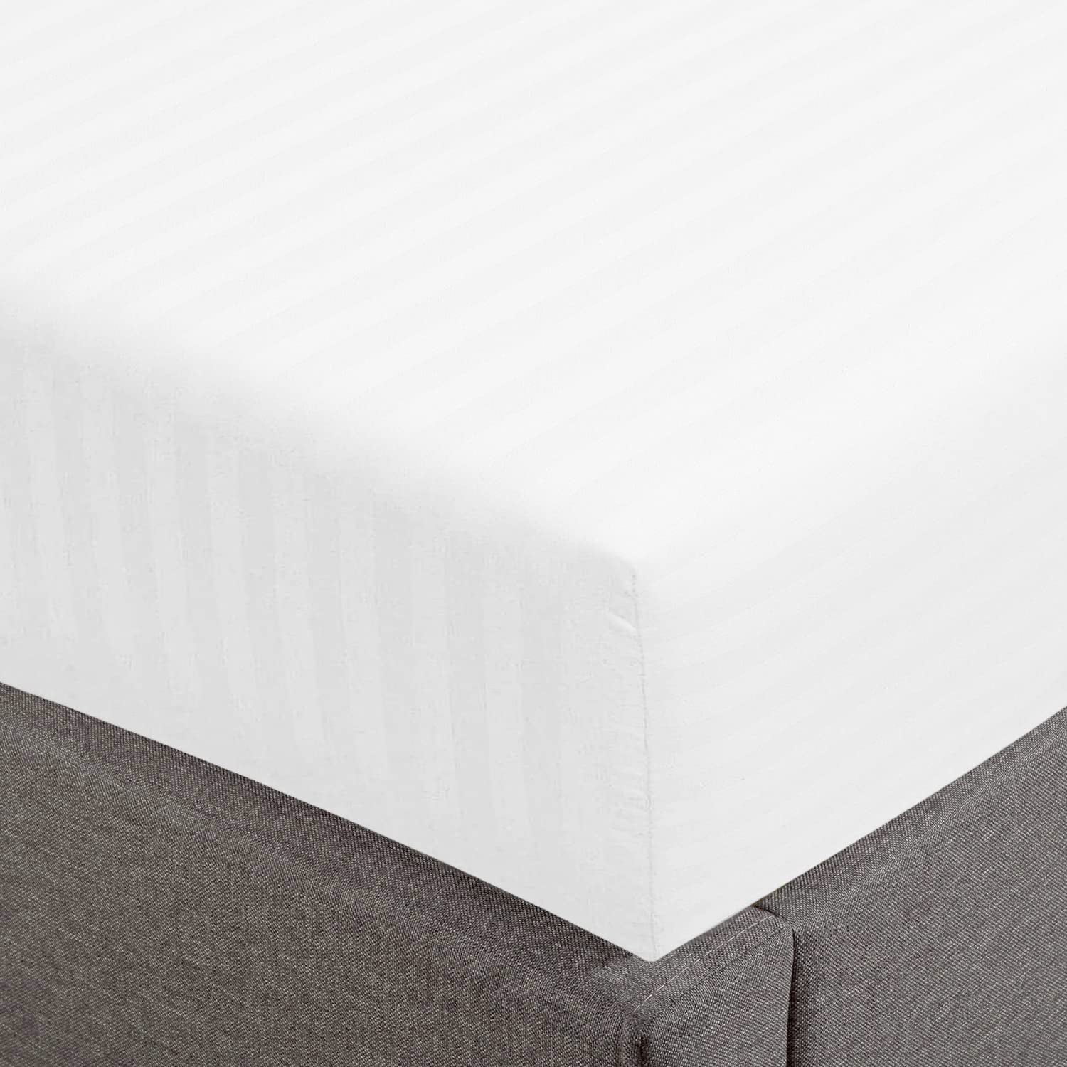 38 Inches Amay 800TC Organic Cotton Twin Size Fitted Sheet ( 39X75 ) Fits ...