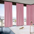 thumbnail image 1 of Amay Blackout Double Pinch Pleat Curtain Panel Baby Pink 50"W x 180"L- 1Panel, 1 of 5