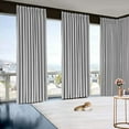 thumbnail image 1 of Amay Blackout Double Pinch Pleat Curtain Panel Silver Grey 50"W x 168"L- 1Panel, 1 of 5