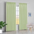 thumbnail image 1 of Amay Blackout Double Pinch Pleated Curtains Panel Light Green Solid, 100 Inch Wide by 72 Inch Long- 1Panel, 1 of 6