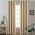thumbnail image 1 of Amay Blackout Grommet Curtain Panel Beige 52 Inch Wide by 132 Inch Long- 1Panel, 1 of 6