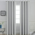 thumbnail image 1 of Amay Blackout Grommet Curtain Panel Silver 52 Inch Wide by 84 Inch Long- 1Panel, 1 of 6