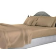 thumbnail image 1 of Amay Egyptian Cotton 600-Thread Count 4-PCs Sheet Set Fits Easily Fit upto 15" Inch Deep Pockets Solid( Queen, Taupe ), 1 of 9