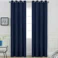 thumbnail image 1 of Amay Grommet Blackout Curtain Panel Navy Blue 100 Inch Wide by 84 Inch Long -1Panel, 1 of 6