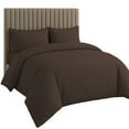 thumbnail image 1 of Amay Organic Cotton Duvet Cover Set, 3 Piece, 500 Thread Count, King Size Bedding Set Chocolate Solid Luxury Comforter Quilt Cover with Zipper & Ties, 1 of 9