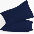 thumbnail image 1 of Amay Organic Cotton Pillowcases, Set of 2 Soft & Breathable 500TC Luxury Classic Weave Pillow Covers, King Size, Cooling & Durable Hotel Quality Bedding Essentials, Navy Blue, 1 of 7