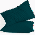 thumbnail image 1 of Amay Organic Cotton Pillowcases, Set of 2 Soft & Breathable 500TC Luxury Classic Weave Pillow Covers, Todller Size, Cooling & Durable Hotel Quality Bedding Essentials,Teal, 1 of 7