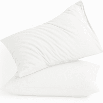 Amay Organic Cotton Pillowcases, Set of 2 Soft & Breathable 500TC Luxury Classic Weave Pillow Covers, Todller Size, Cooling & Durable Hotel Quality Bedding Essentials,White