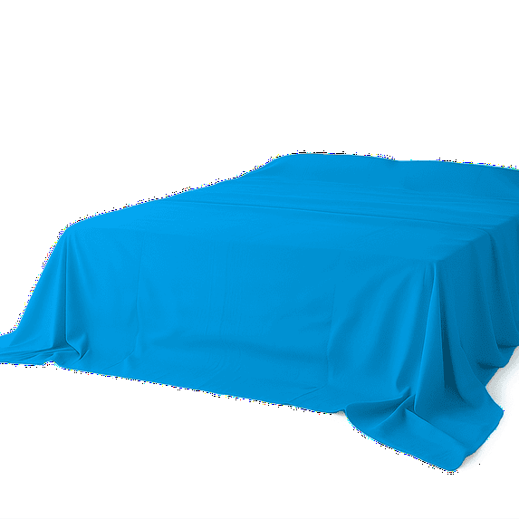 Amay Premium Organic Cotton Flat Sheet, 500 Thread Count Luxury Top Sheet, Cooling & Durable Bedding Sheets, Alaskan King, Turquoise(125" x 125") 1 Piece