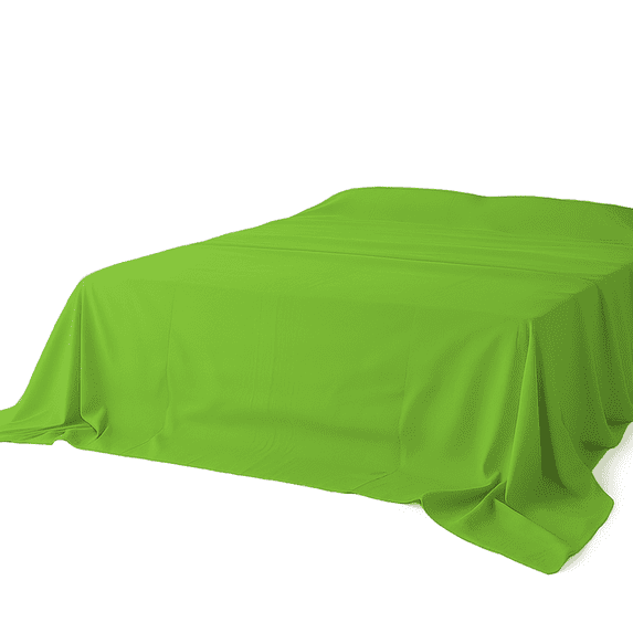 Amay Premium Organic Cotton Flat Sheet, 500 Thread Count Luxury Top Sheet, Cooling & Durable Bedding Sheets, King, Parrot Green(102" x 108") 1 Piece