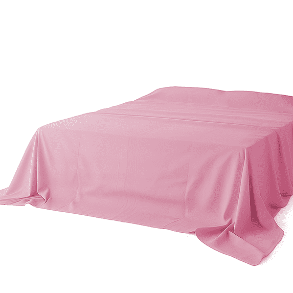 Amay Premium Organic Cotton Flat Sheet, 500 Thread Count Luxury Top Sheet, Cooling & Durable Bedding Sheets, Queen, Baby Pink (90" x 102")1 Piece