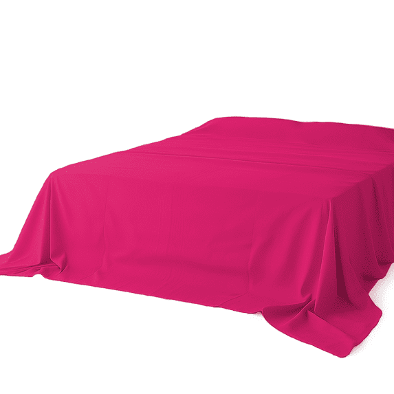 Amay Premium Organic Cotton Flat Sheet, 500 Thread Count Luxury Top Sheet, Cooling & Durable Bedding Sheets, Short Queen, Hot Pink(90" x 102") 1 Piece
