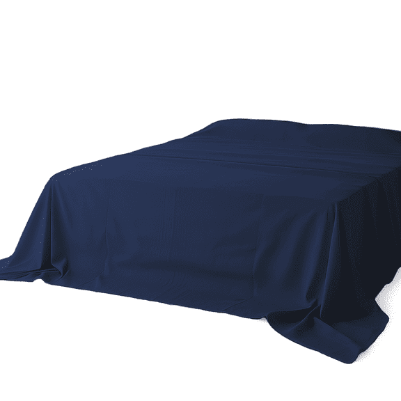 Amay Premium Organic Cotton Flat Sheet, 500 Thread Count Luxury Top Sheet, Cooling & Durable Bedding Sheets, Twin, Navy Blue(66" x 96") 1 Piece