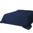 thumbnail image 1 of Amay Premium Organic Cotton Flat Sheet, 500 Thread Count Luxury Top Sheet, Cooling & Durable Bedding Sheets, Twin-XL, Navy Blue(70" x 102") 1 Piece, 1 of 7