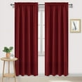 thumbnail image 1 of Amay Rod Pocket Curtain Panel Burgundy 150 Inch Wide by 84 Inch Long-1 Panel, 1 of 6