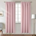 thumbnail image 1 of Amay Rod Pocket Window Curtain Panel Baby Pink 100 Inch Wide by 72 Inch Long-1 Panel, 1 of 6
