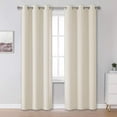 thumbnail image 1 of Amay's Grommet Room Darkening Ivory Solid Print Curtains - 100 x 96 Inch, 1 Panel, 1 of 6