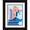 thumbnail image 1 of Amaya 18x24 Black Ornate Wood Framed with Double Matting Museum Art Print Titled - Walk In Greece, 1 of 4