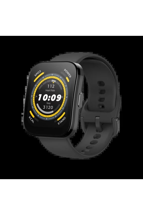 W2215US1N Bip 5 Smart Watch with Ultra Large Screen & Bluetooth Calling, Black